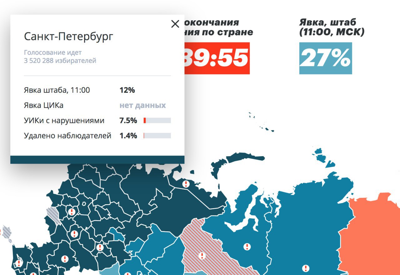 Процент проголосовавших в спб. Питер штаб Навального. Явка по стране карта. Результаты голосования в СПБ. Голосование Москва или Питер.