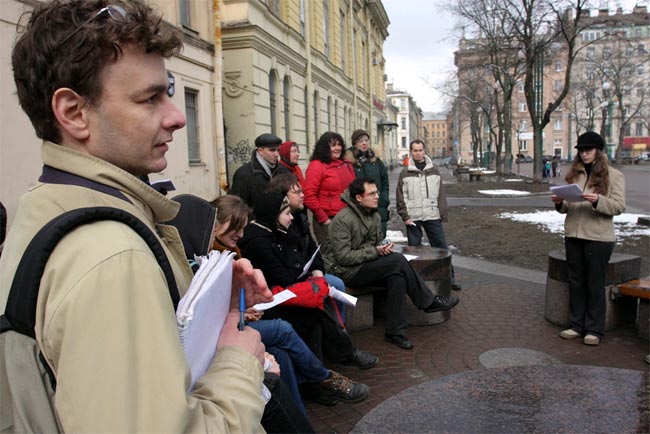 Акция студентов Европейского университета