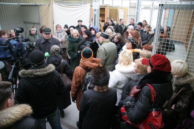 Митинг предпринимателей против закрытия павильона