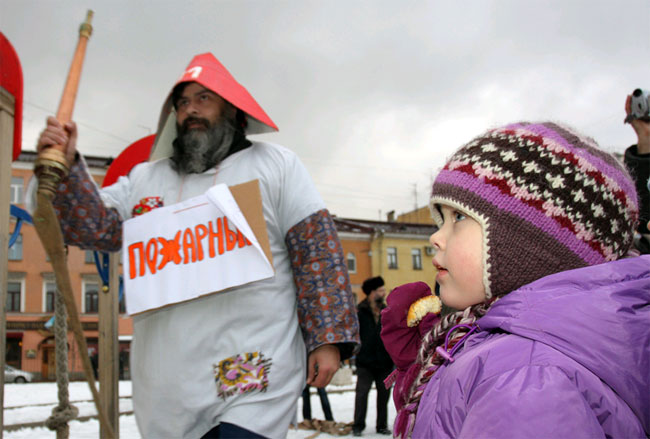 Театрализованная акция студентов Европейского университета