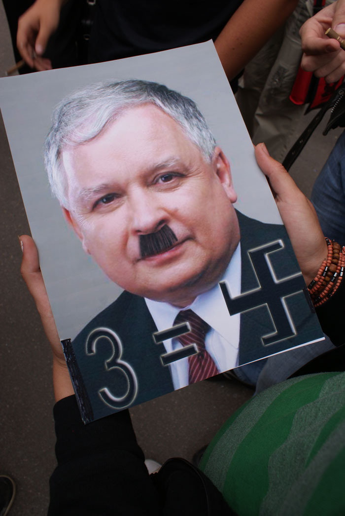 Митинг в поддержку польских коммунистов