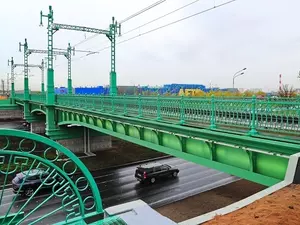 фото ЗакС политика Над Пулковским шоссе после двухлетней реконструкции открыли путепровод